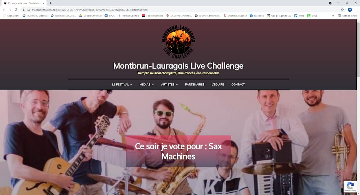 Votez dès maintenant pour Sax Machines au Live Challenge de Montbrun-Lauragais